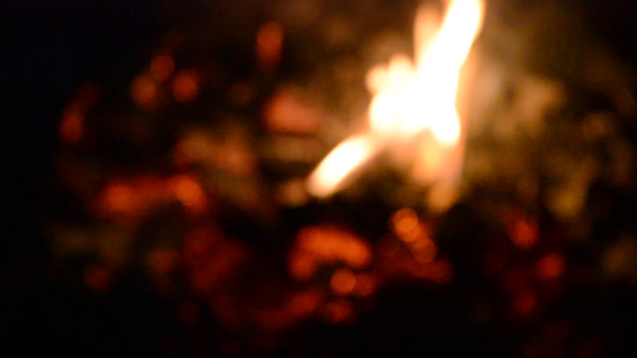 模糊和散焦:火焰视频素材