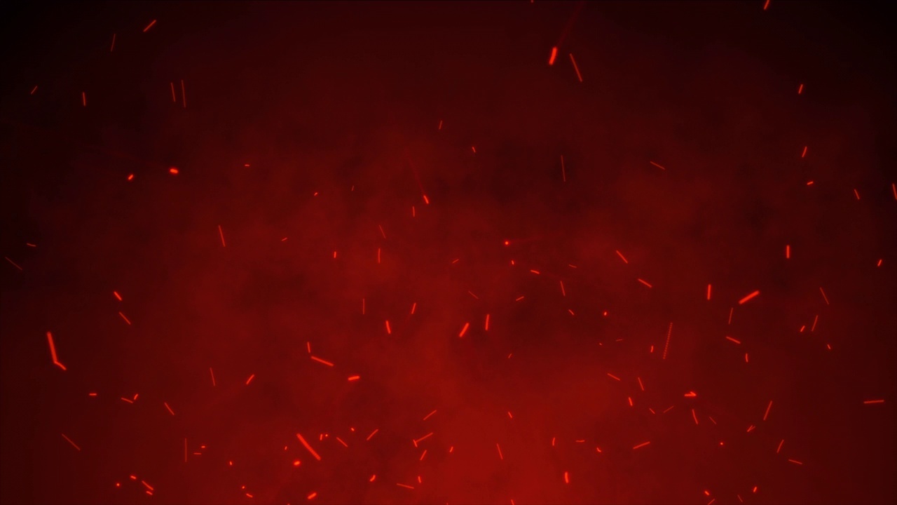 Buetiful燃烧红色热火粒子4K背景视频素材