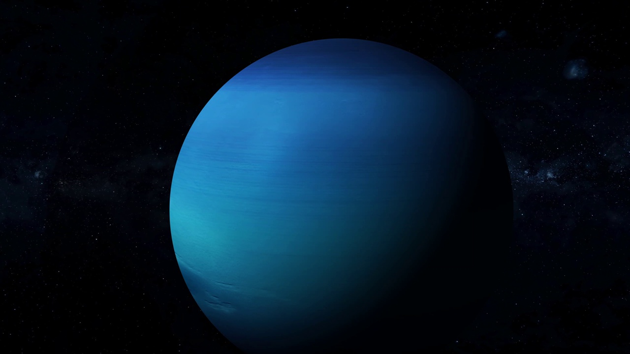旋转三维现实海王星行星视频下载