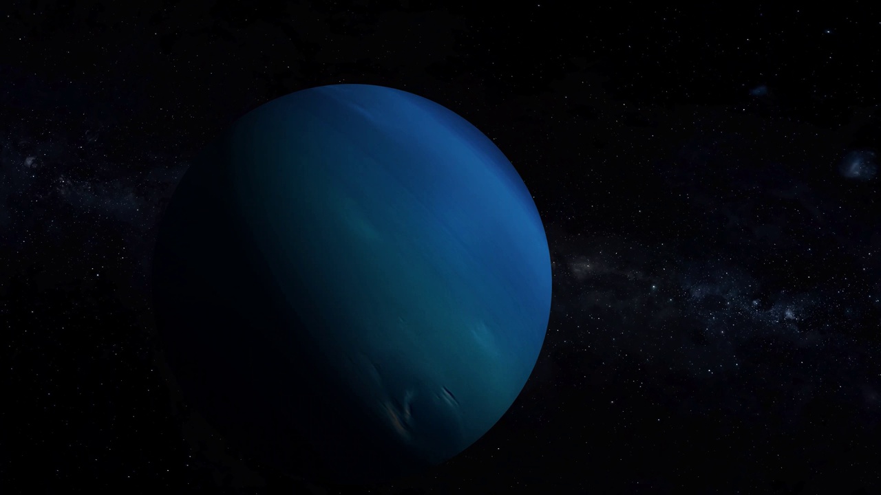 查看现实的3d海王星行星与恒星视频下载