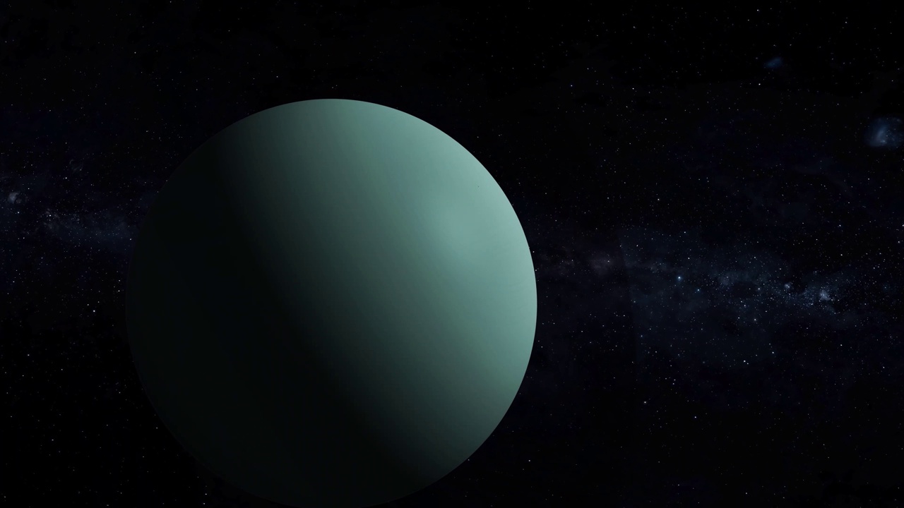 查看现实的3d天王星行星与恒星空间视频下载