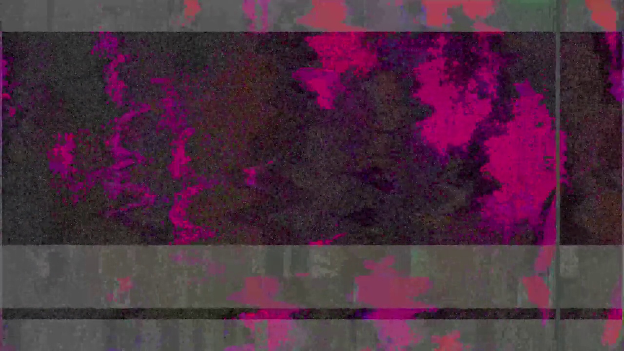 噪声干扰粉色故障动画。视频素材