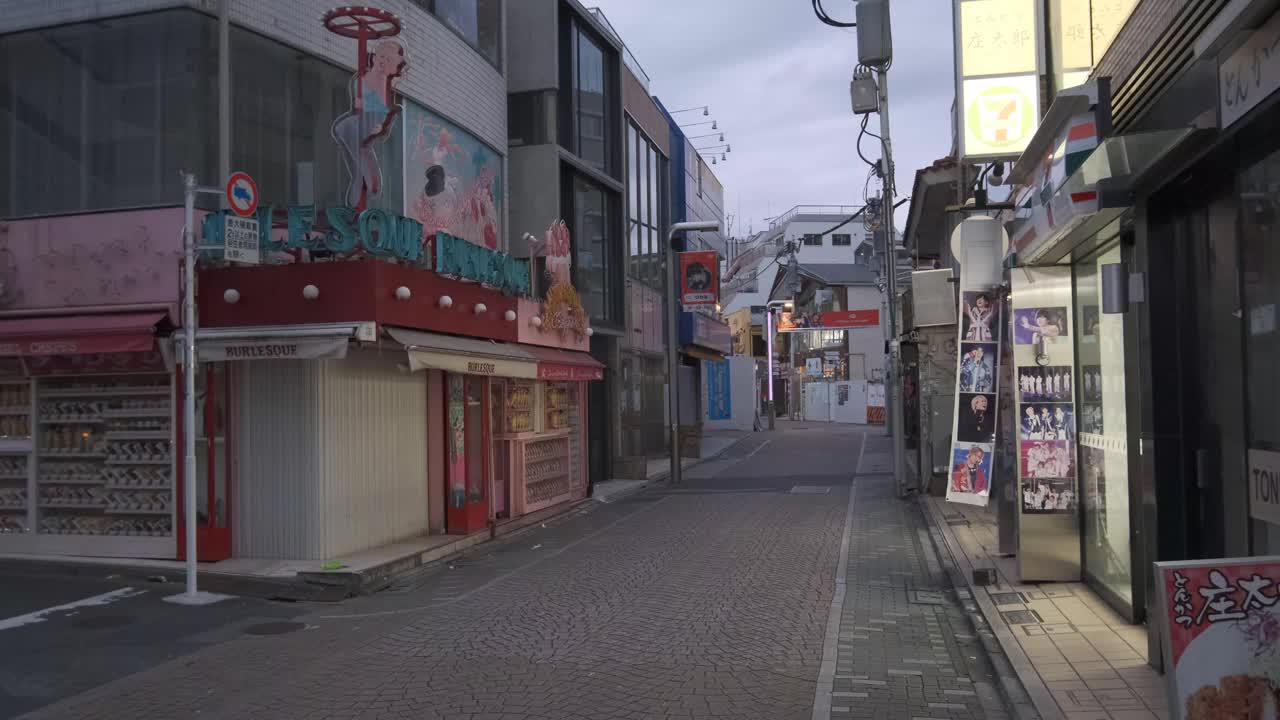 东京原宿2022年11月清晨视频素材