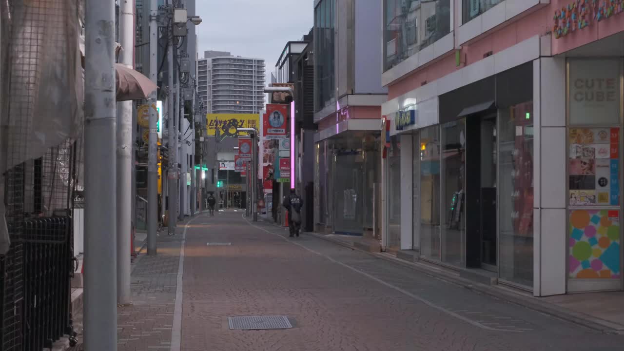 东京原宿2022年11月清晨视频素材