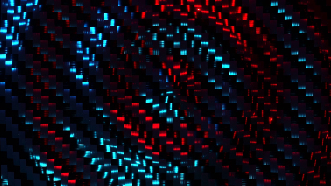 蓝红色碳纤维背景。无限循环动画视频素材