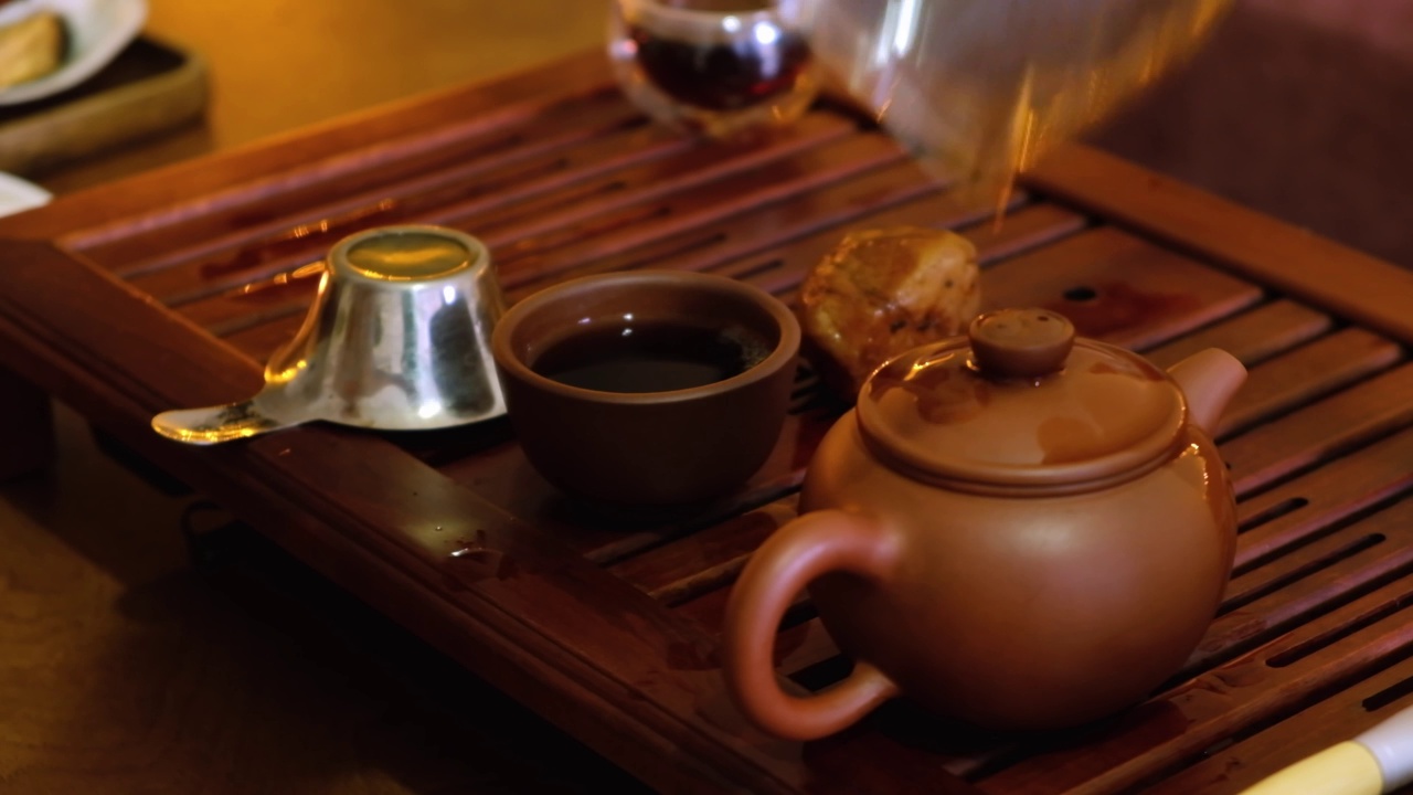 中国传统茶道视频素材