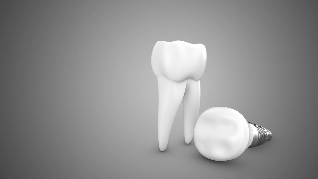 人类牙齿和假牙的概念视频下载