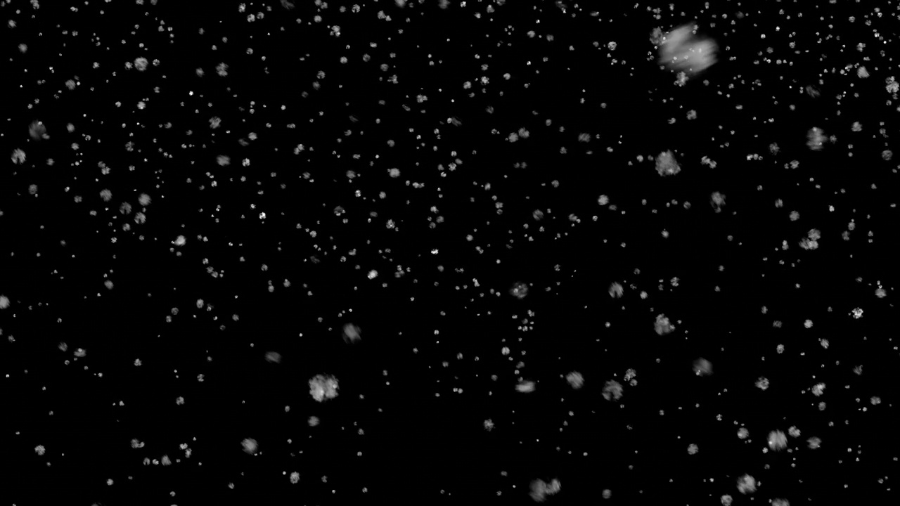 大雪落下的背景与alpha或透明动画循环视频下载