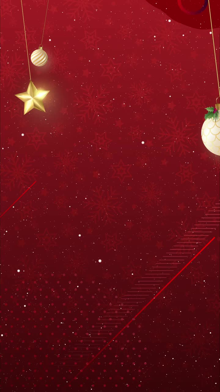 圣诞版新赛季垂直动画视频素材