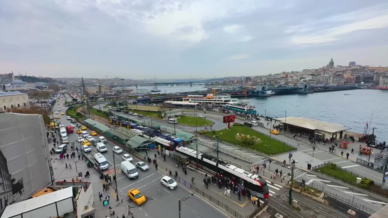 伊斯坦布尔，土耳其股票视频
4K分辨率，爱琴海土耳其，鸟瞰图，古代，建筑，时间推移视频下载