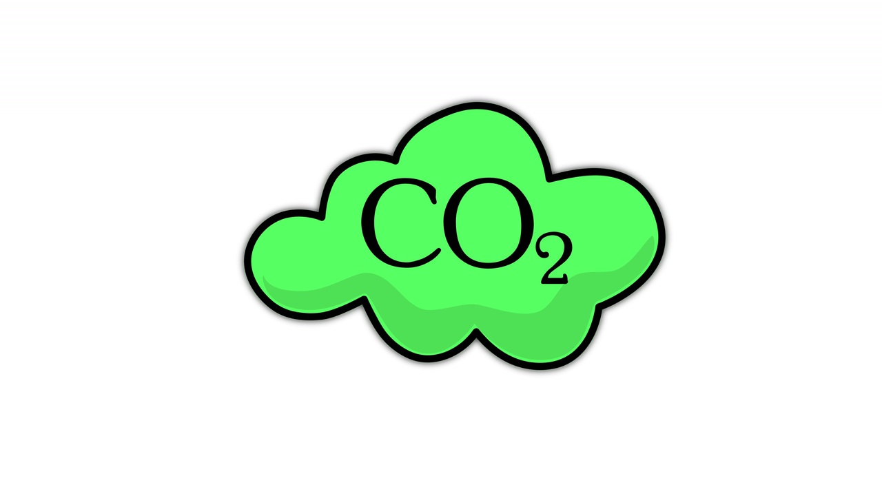 二氧化碳云。环境保护。新鲜的空气。4K视频插图。视频下载