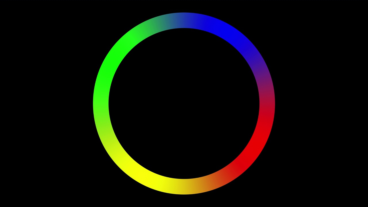 空白框架与颜色在圆的边缘。视频下载