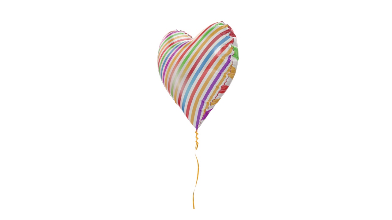 生日庆祝，28岁。氦气球。循环动画与阿尔法哑光通道。视频素材