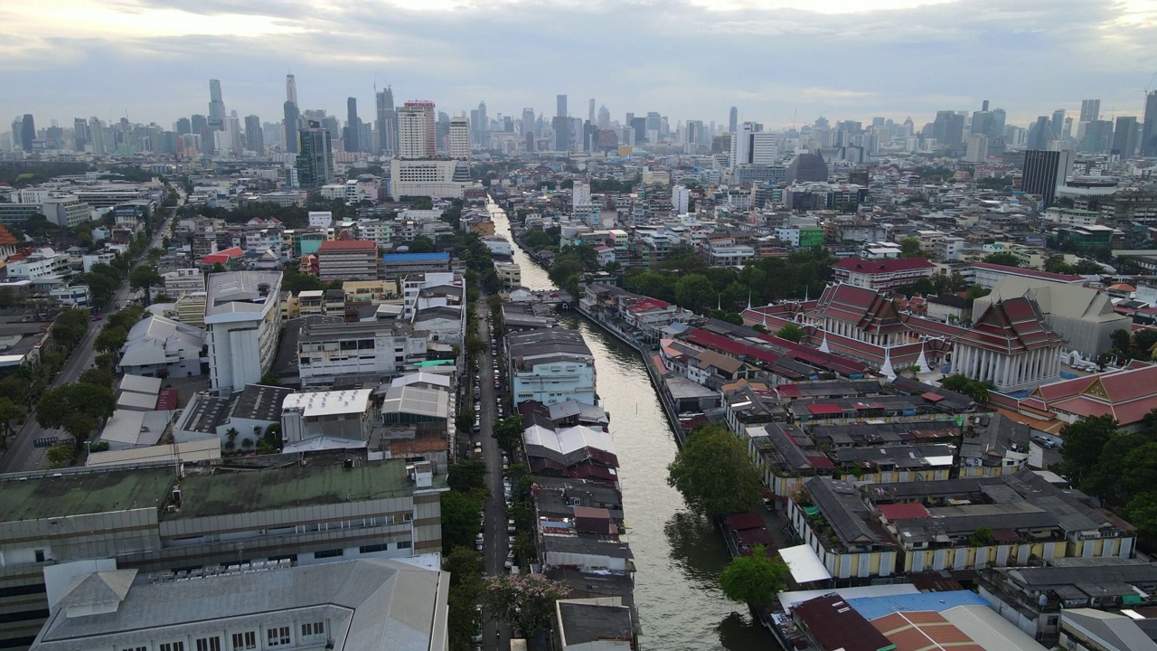 曼谷早晨的城市景观视频下载
