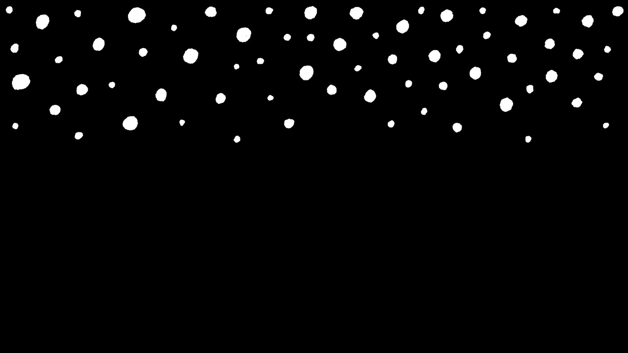 4K高清涂鸦可爱的冬天飘落的雪花波纹纸屑矩形边框边框手绘绘图卡通定格动画最小循环动画运动图形黑色绿色屏幕背景视频下载