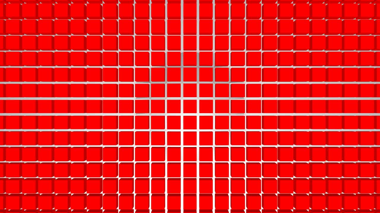 抽象红色三维块或立方体运动背景。视频下载