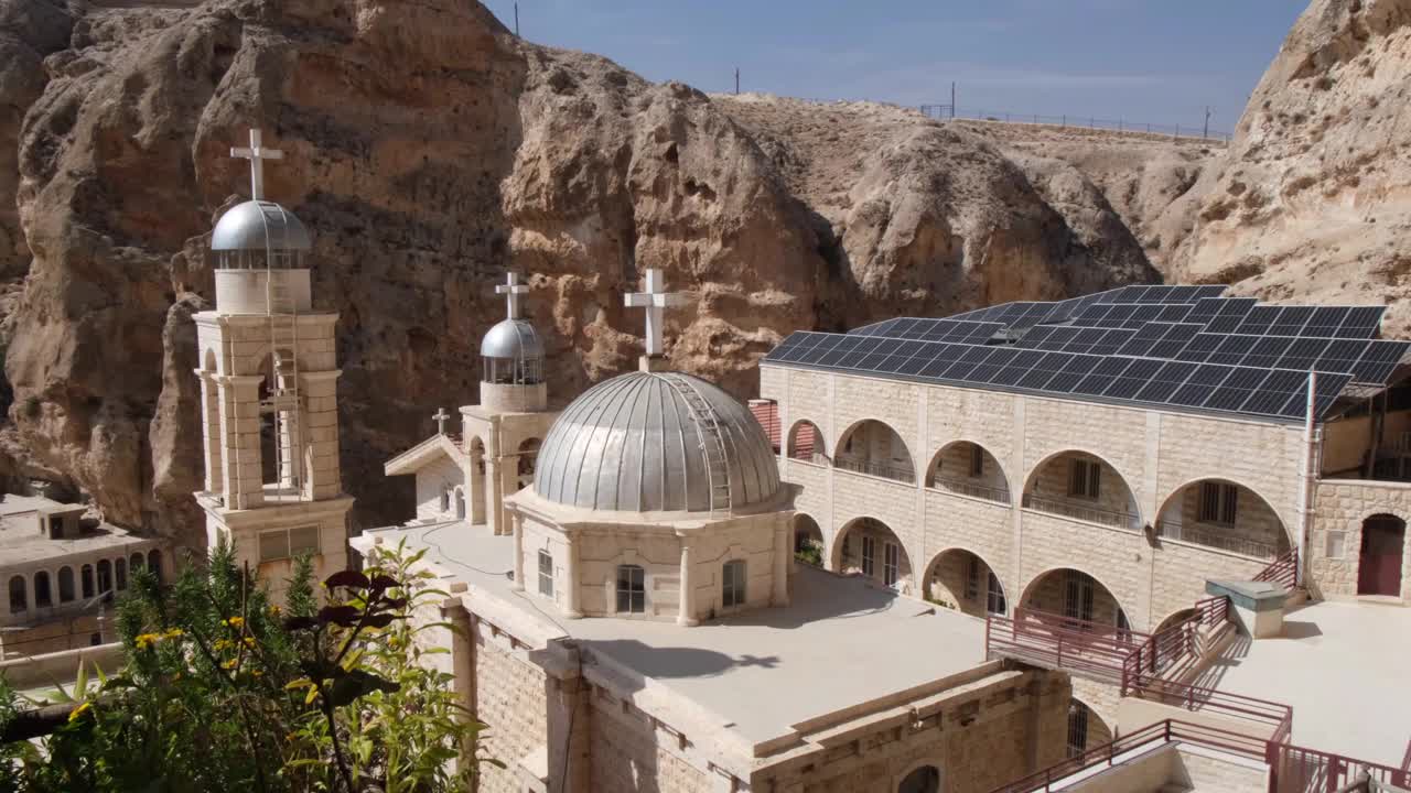 叙利亚马努拉的圣特格拉修道院视频下载
