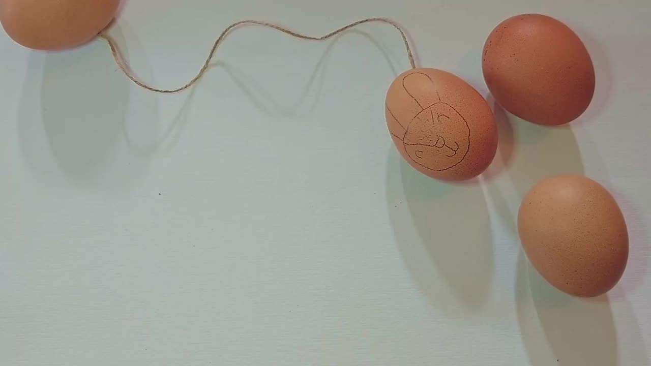 在鸡蛋上手绘兔子图案视频下载
