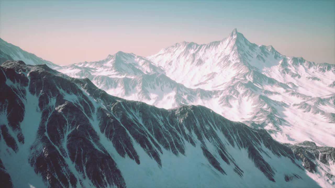 从铁力斯峰看阿尔卑斯山视频下载