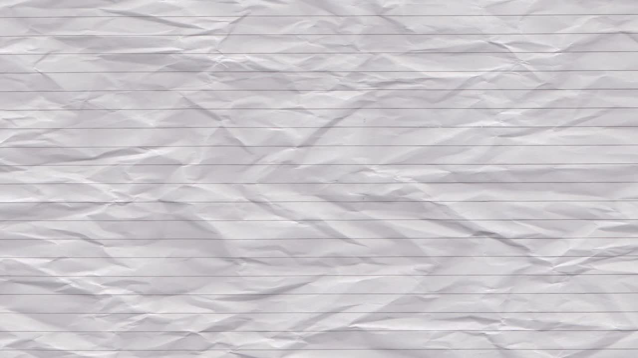 皱水平衬里纸纹理动画视频下载