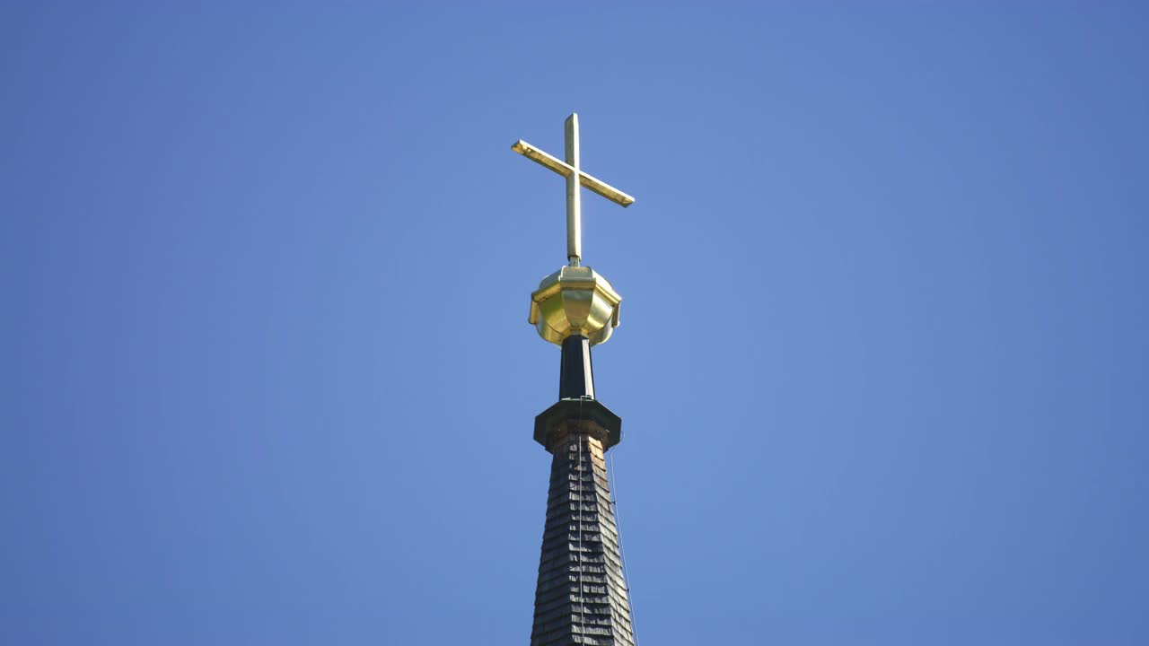 哈尔斯塔特福音教会的十字架视频下载
