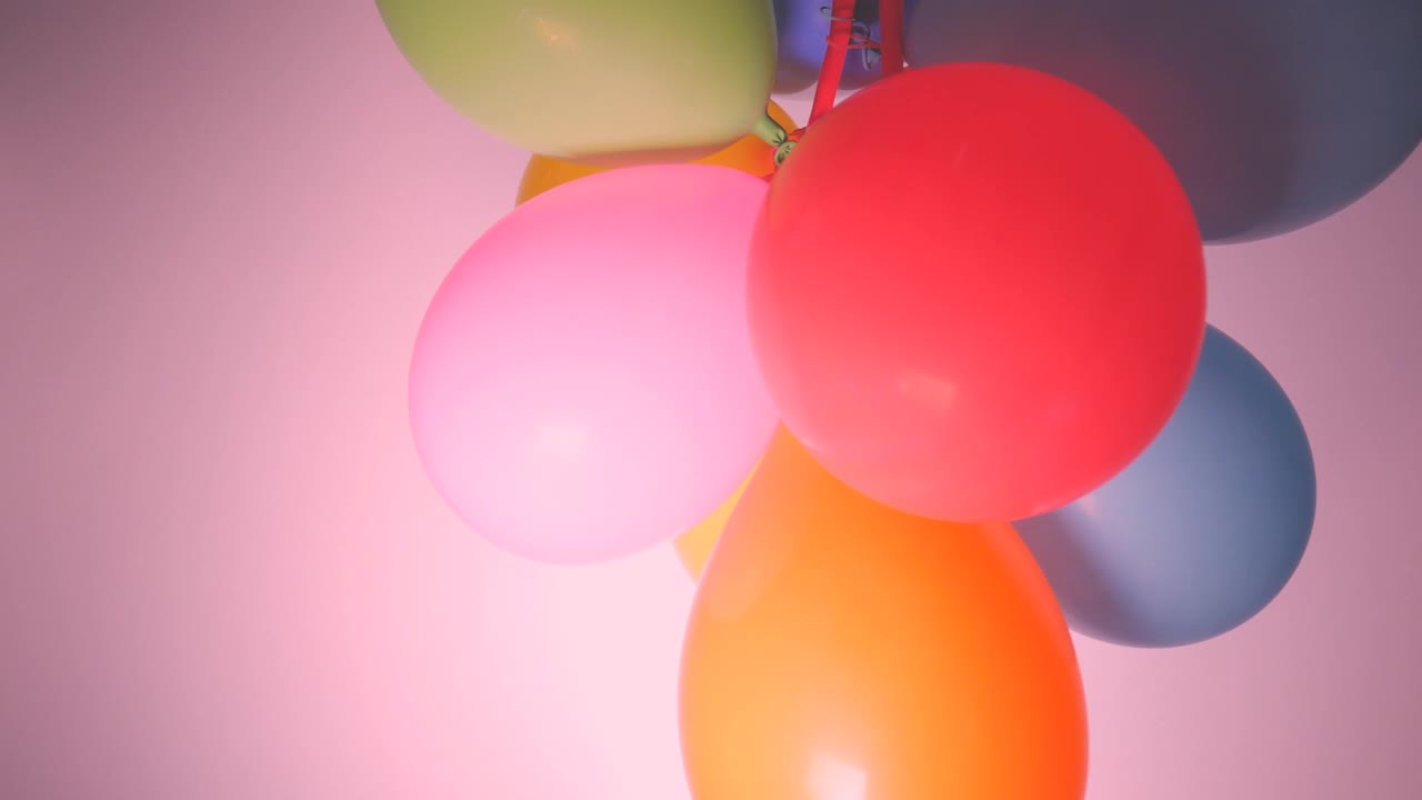 彩色气球视频素材