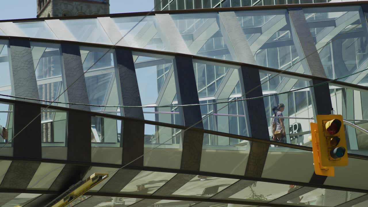 伊顿中心桥，多伦多视频素材