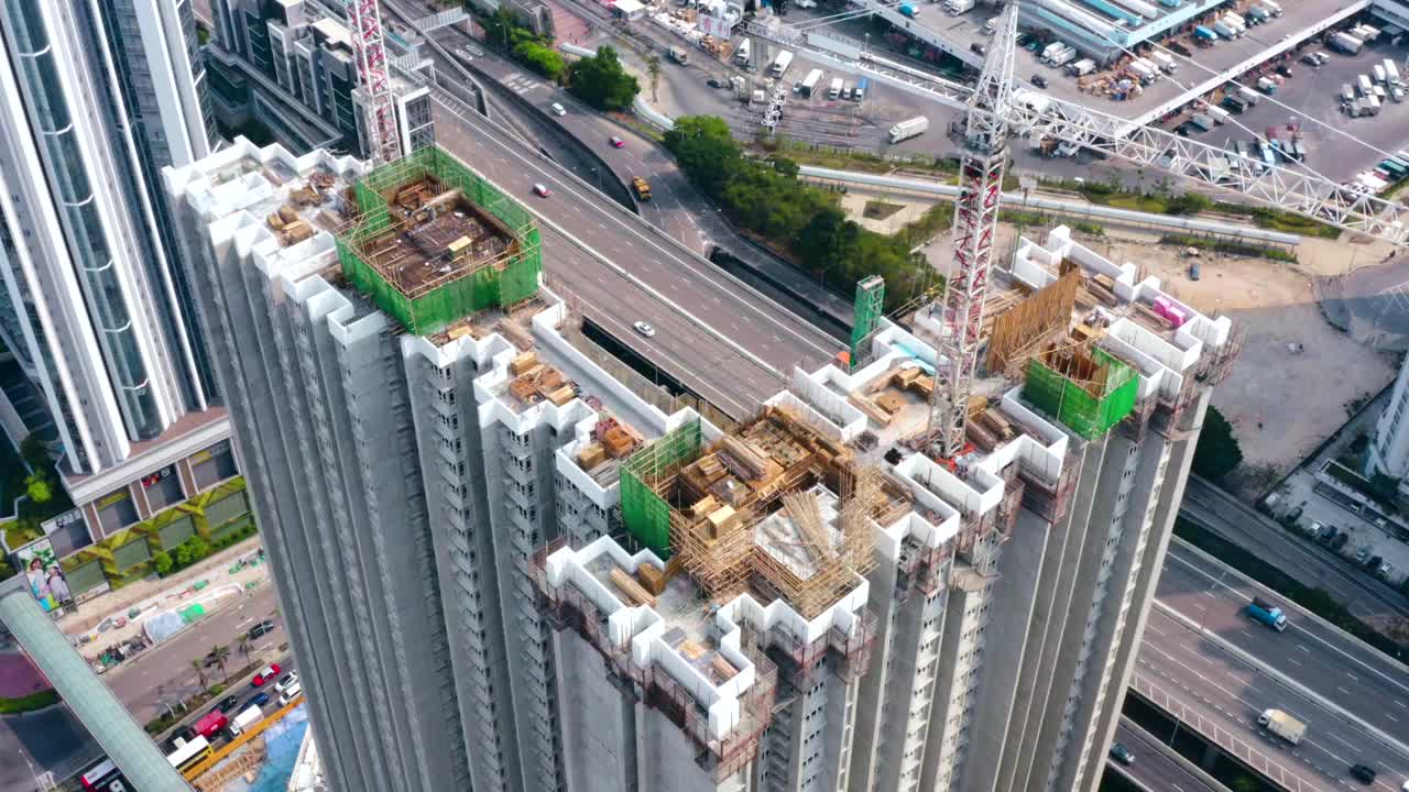 香港的房屋建设视频下载