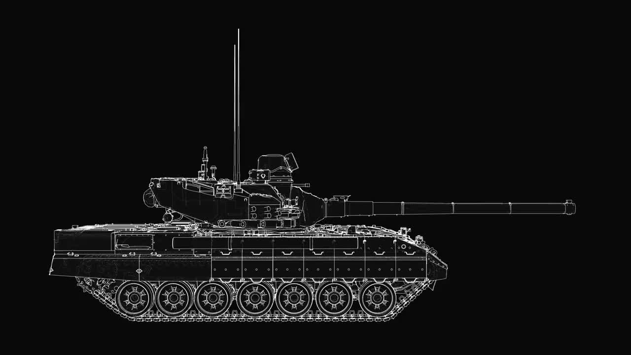 现代军用坦克视频素材