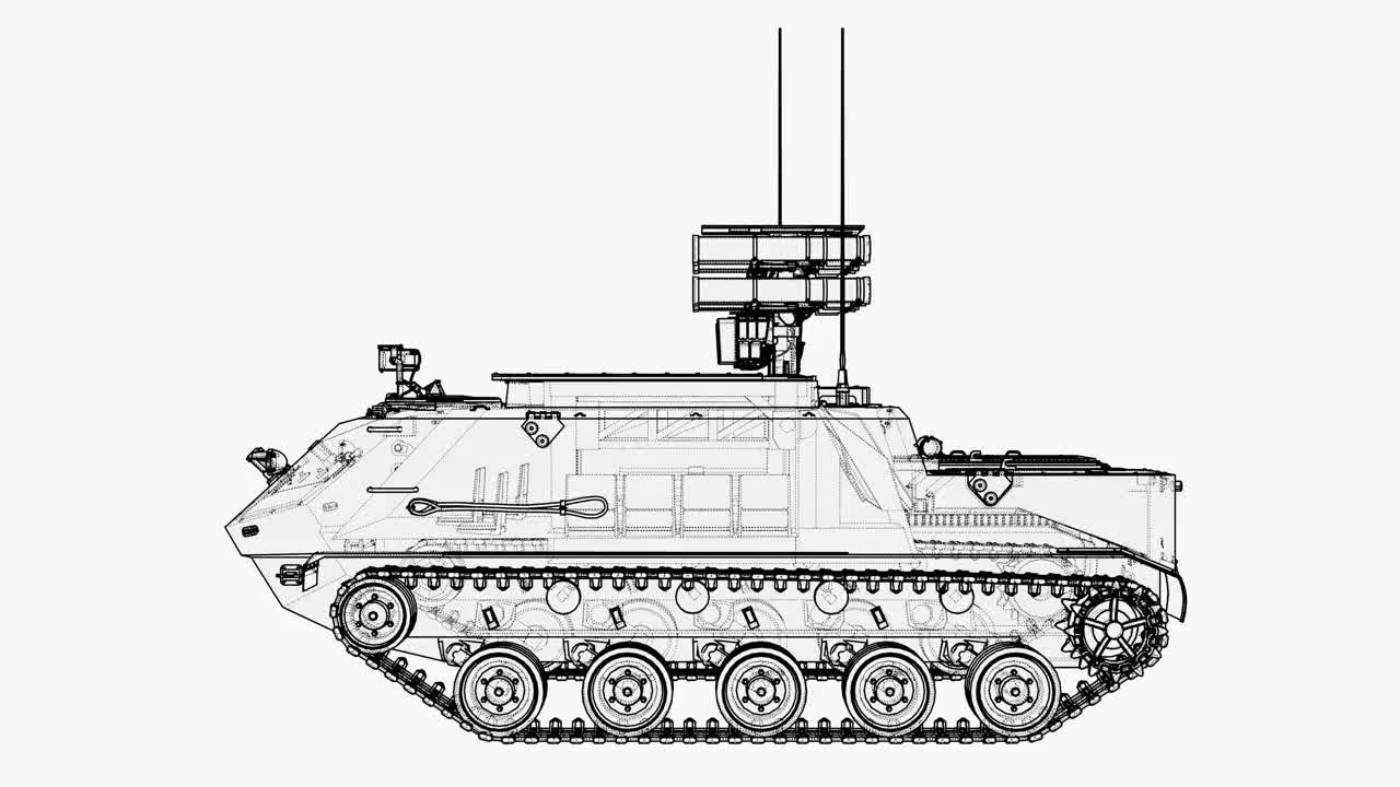 反坦克装甲车视频素材