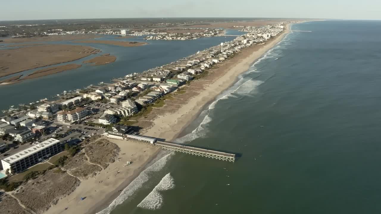 莱特斯维尔海滩，美国NC视频素材