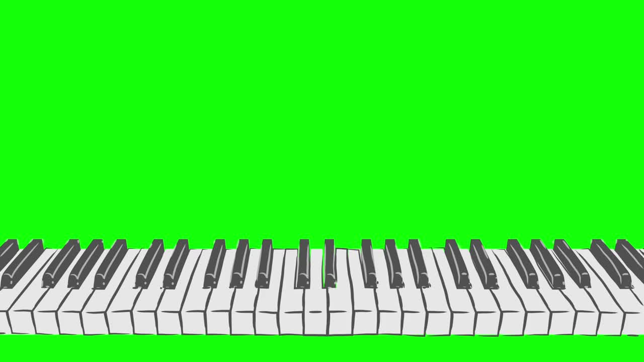 钢琴圈风格图案A视频素材