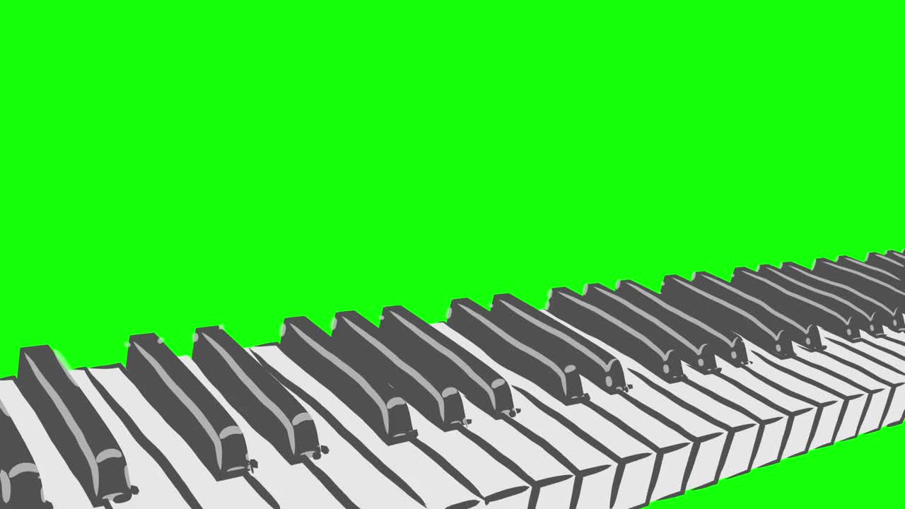 钢琴循环动画风格的模式B视频素材