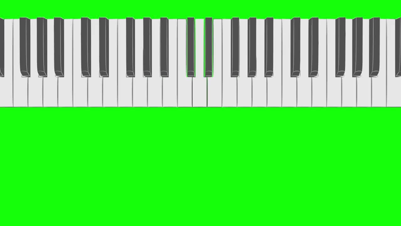钢琴循环单调模式D视频下载