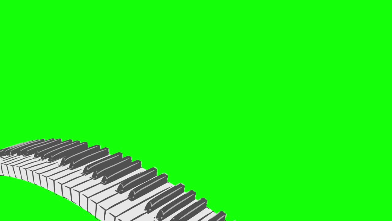 钢琴曲线环风格图案C视频下载