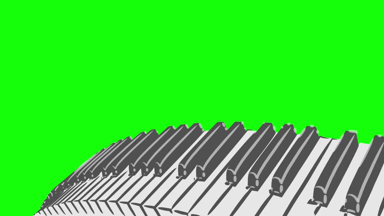 钢琴曲线环风格图案D视频下载