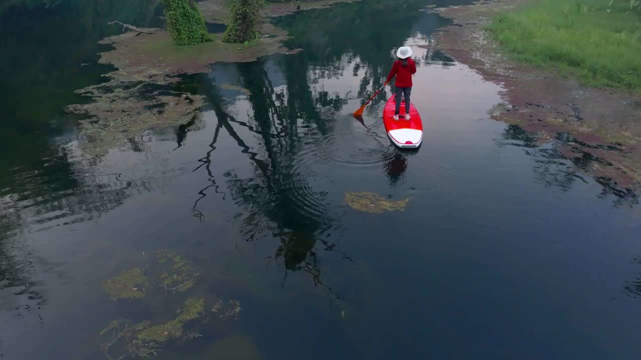 桨湖景观视频素材