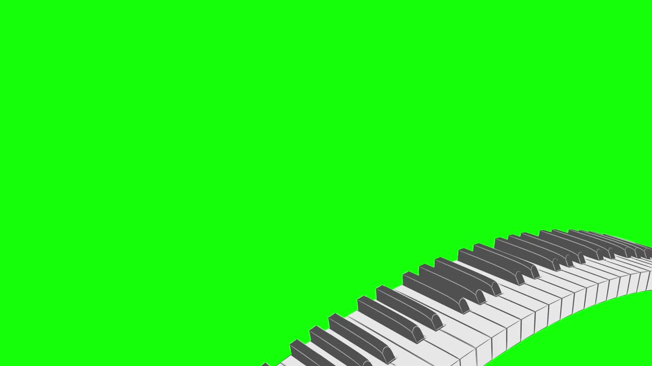 钢琴曲线循环单调模式B视频下载