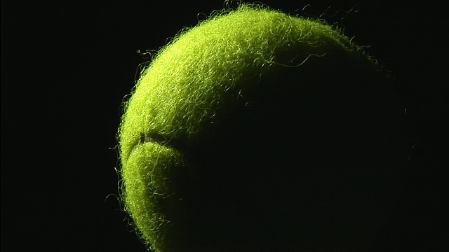 旋转的网球视频素材