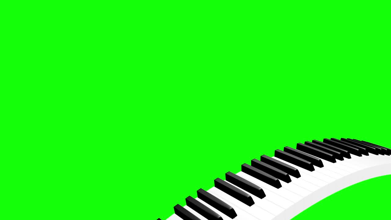 钢琴曲线环实模式B视频素材