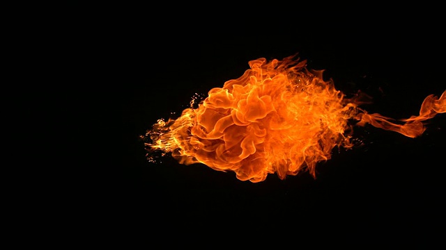 火球爆炸，慢镜头视频素材