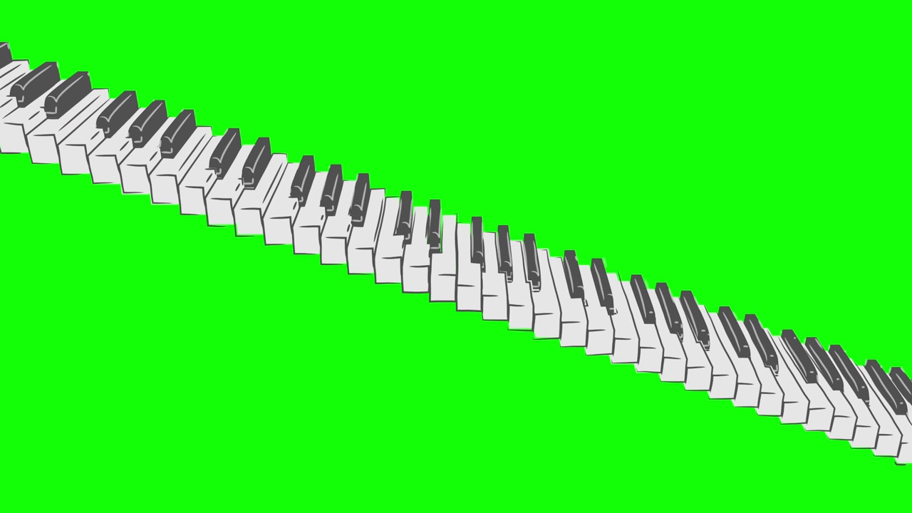 钢琴楼梯环风格图案A视频下载