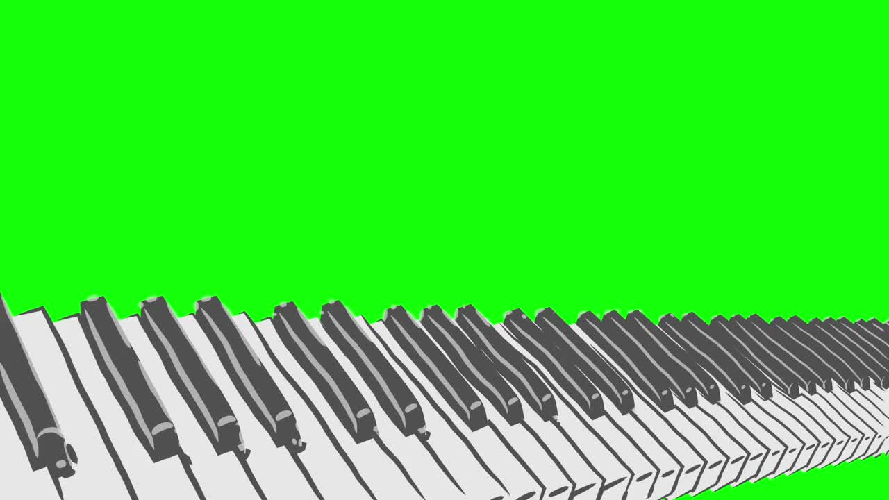 钢琴楼梯循环动画风格的模式F视频下载