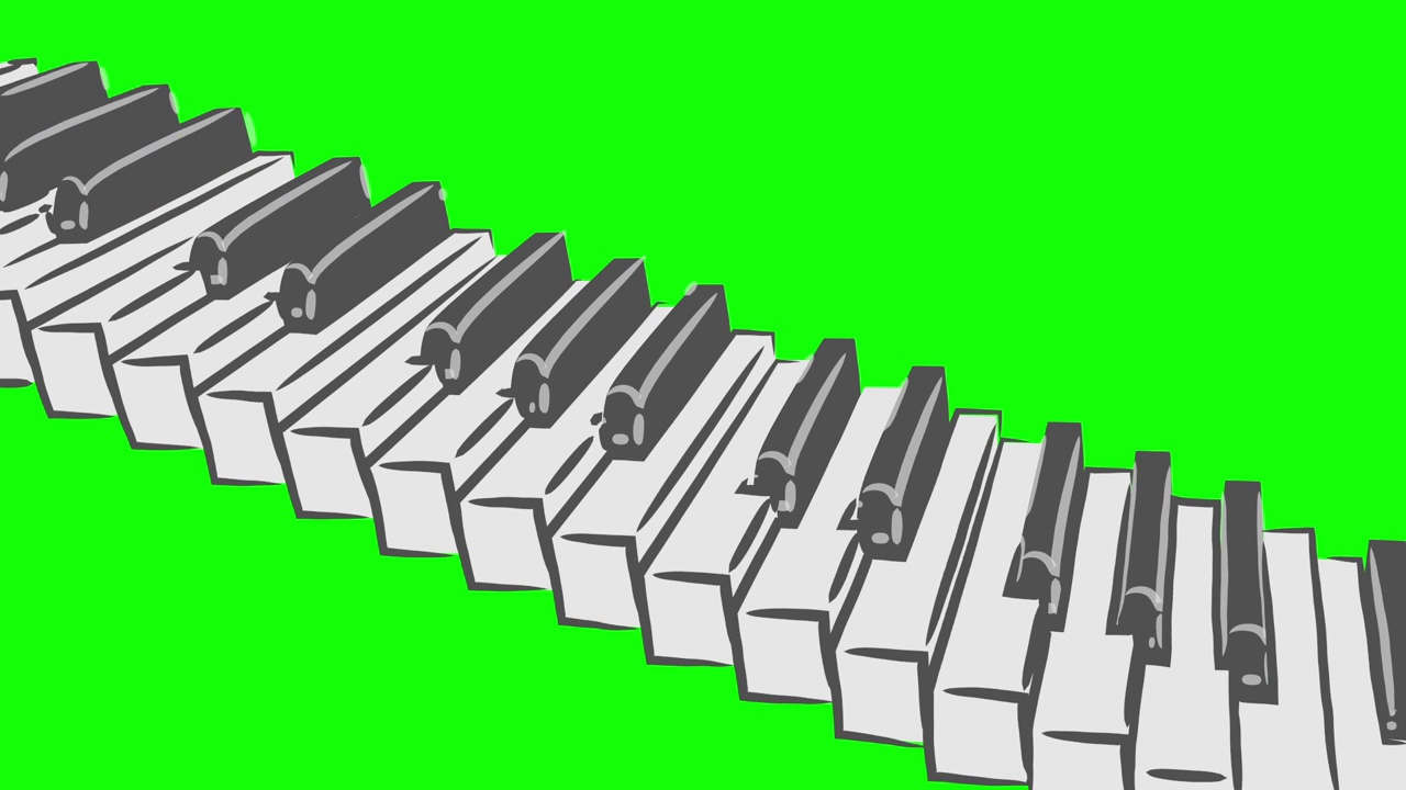 钢琴楼梯环风格图案G视频下载