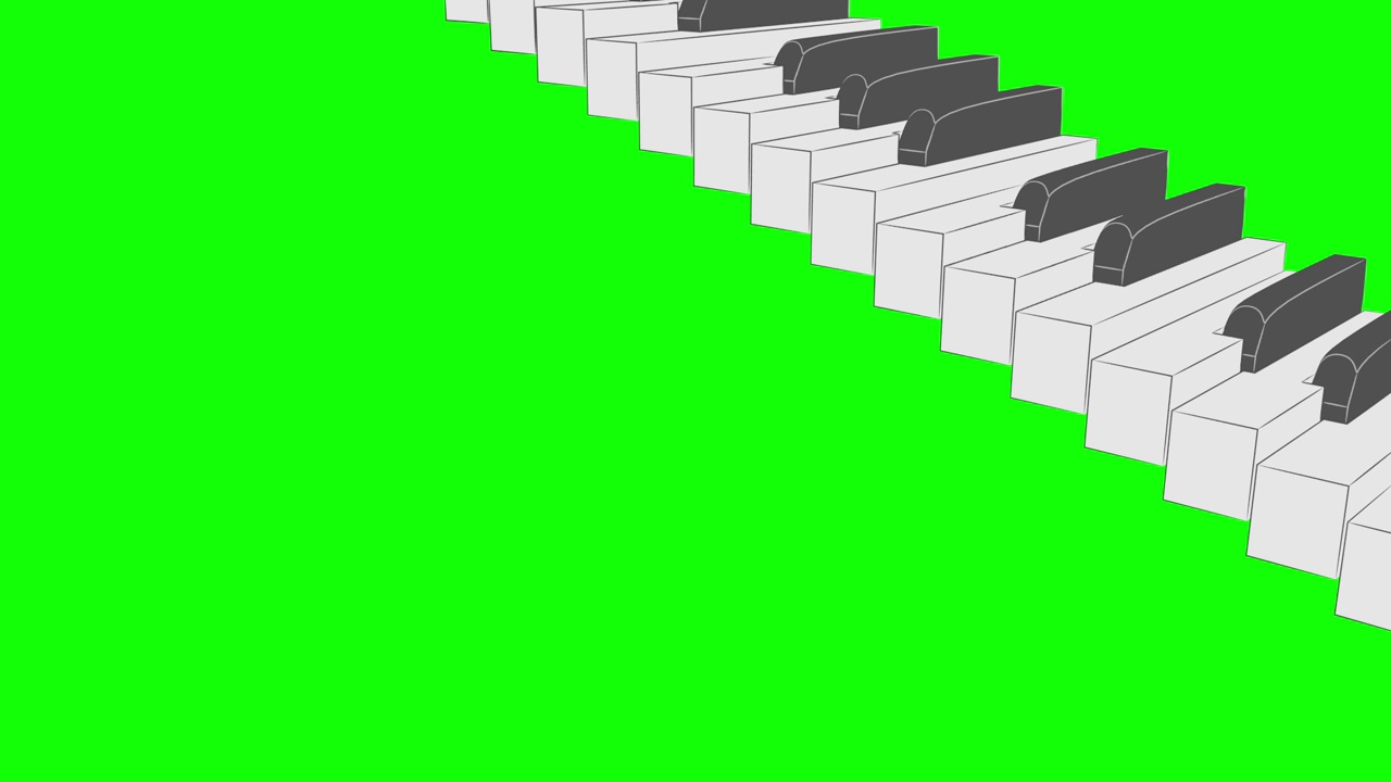 钢琴楼梯循环单调模式D视频下载