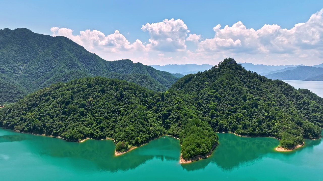 淳安千岛湖自然风光秀丽视频素材