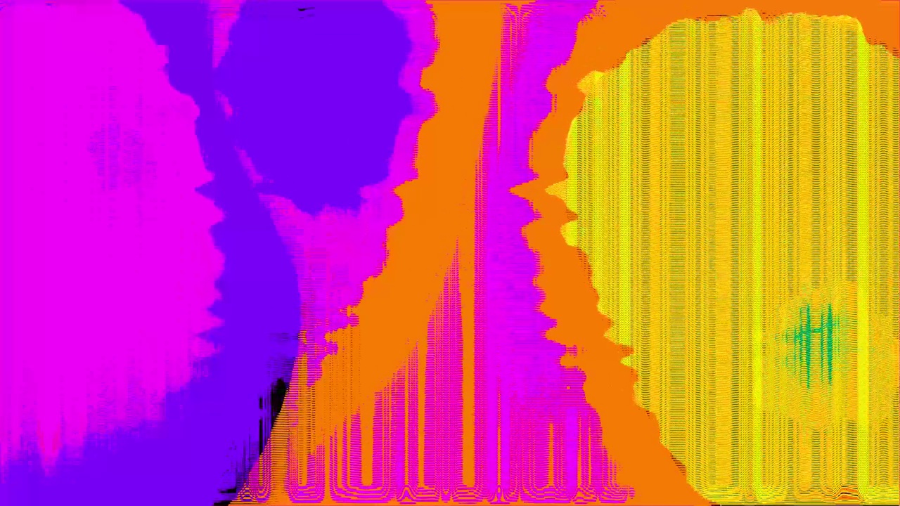 流动的彩色扭曲形状与屏幕噪音动画。视频下载