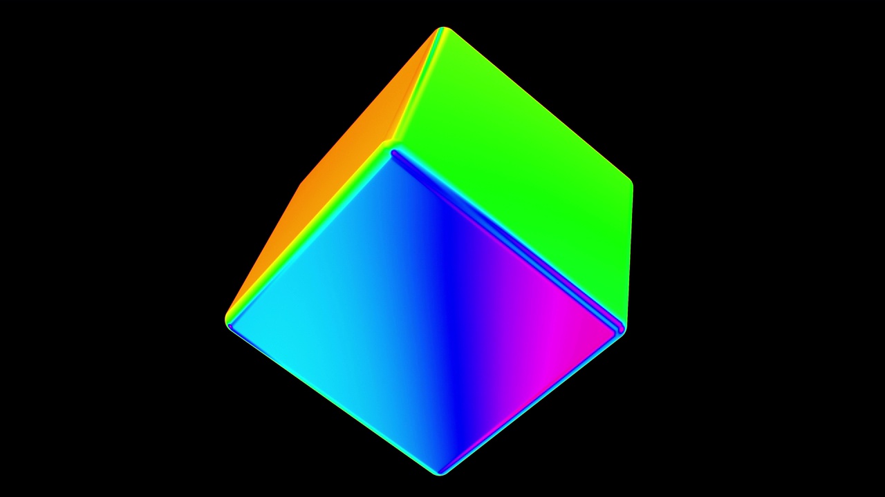 立方体抽象现代背景4K循环视频下载