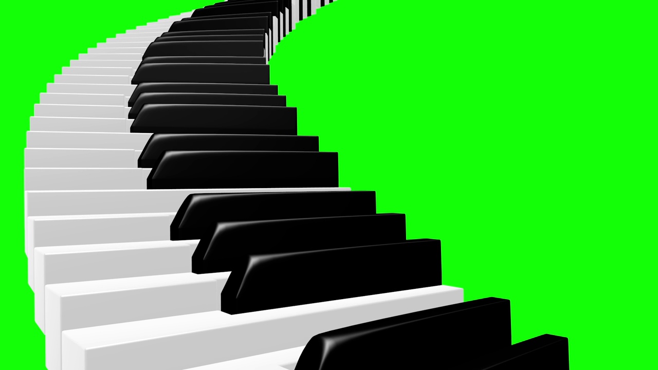 钢琴楼梯曲线环实模式C视频下载