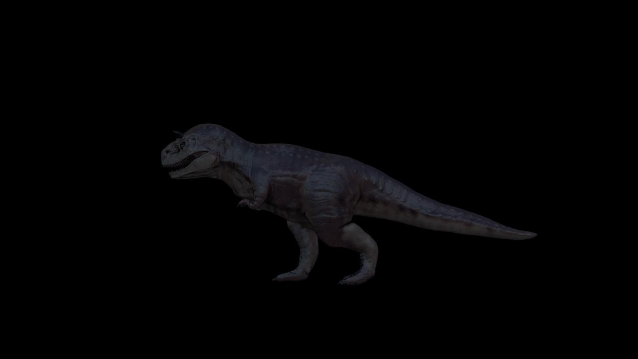 恐龙奔跑视频素材